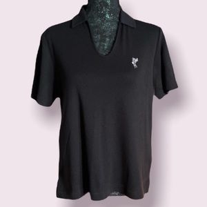 Ashworth Black V-Neck Golf Tee
